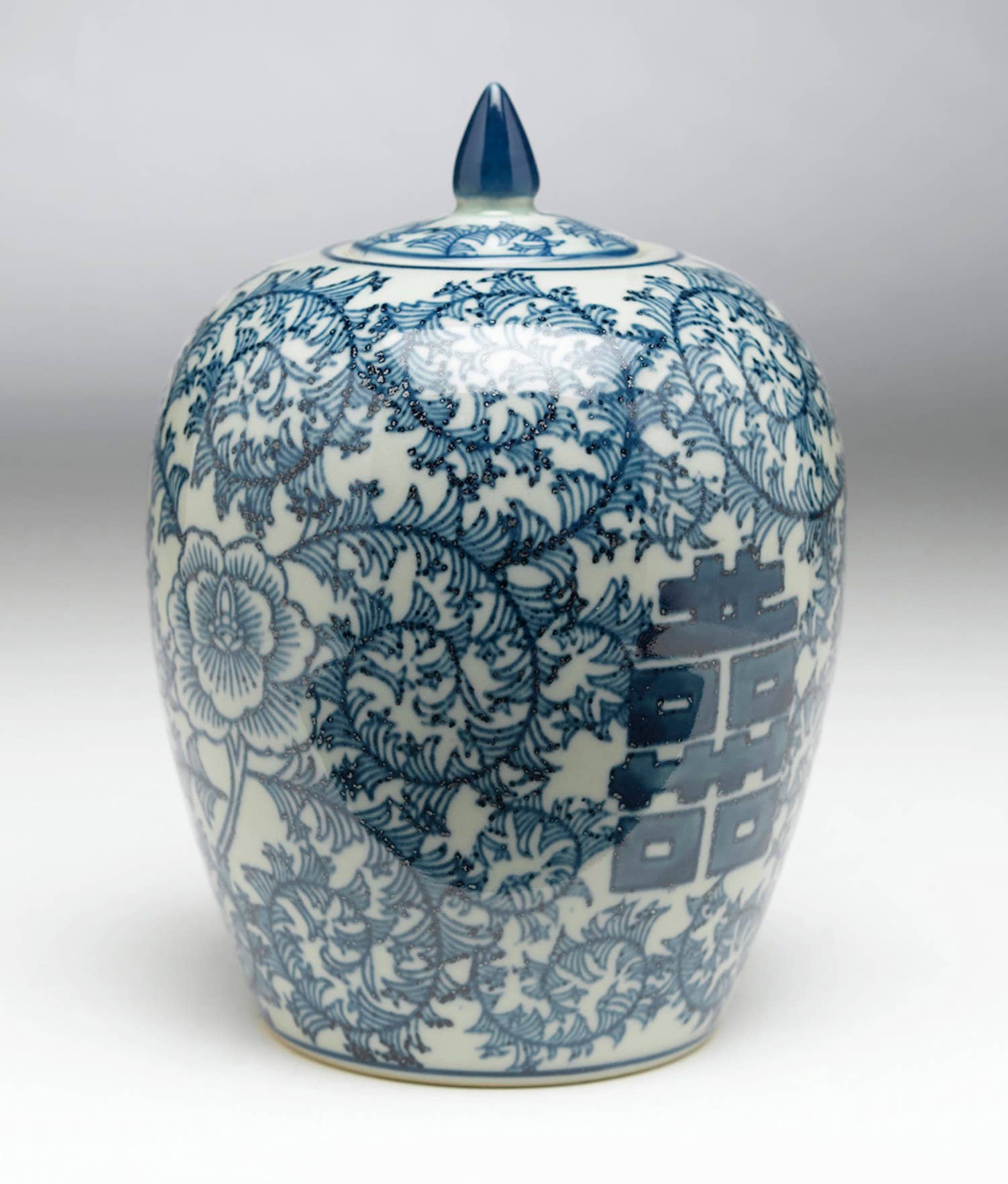 Double Happiness Design 8" Ginger Jar