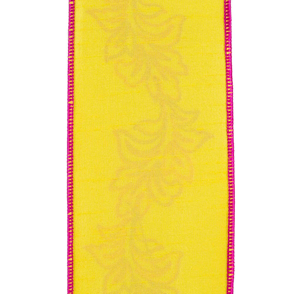 Filigree Embroidery Leaf Vine Dupioni Deluxe Wired Edge