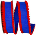 Pom Pom Mini Edge Trimming Dupioni Deluxe Wired Edge Royal