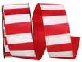 Aqua Cabana Stripe, Red/white, 1-3/8 In, 25 Yards