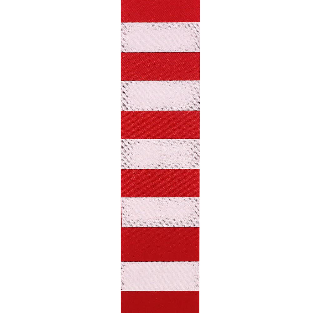 Aqua Cabana Stripe, Red/white, 1-3/8 In, 25 Yards